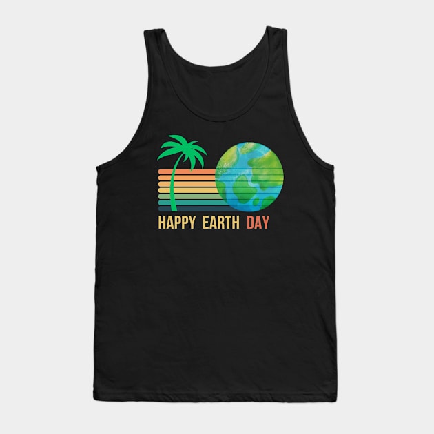 RETRO SUNSET EARTH DAY Tank Top by Lolane